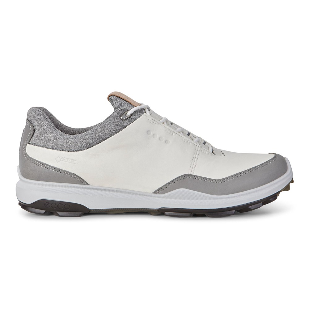 Zapatos De Golf Hombre - ECCO Biom Hybrid 3 Gtx - Blancos/Grises - XGS271659